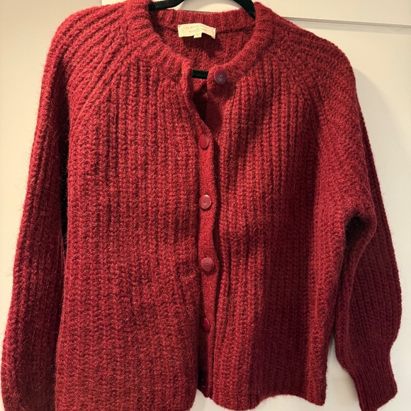 Sezane Emile Cardigan Garnet - Size M - Picture 2 of 2